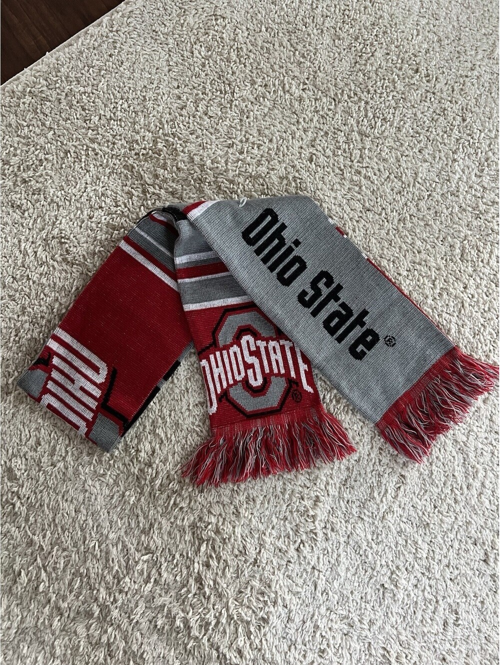 Ohio State Buckeyes Scarf NCAA FOCO Officially Licensed Brand New Never Worn